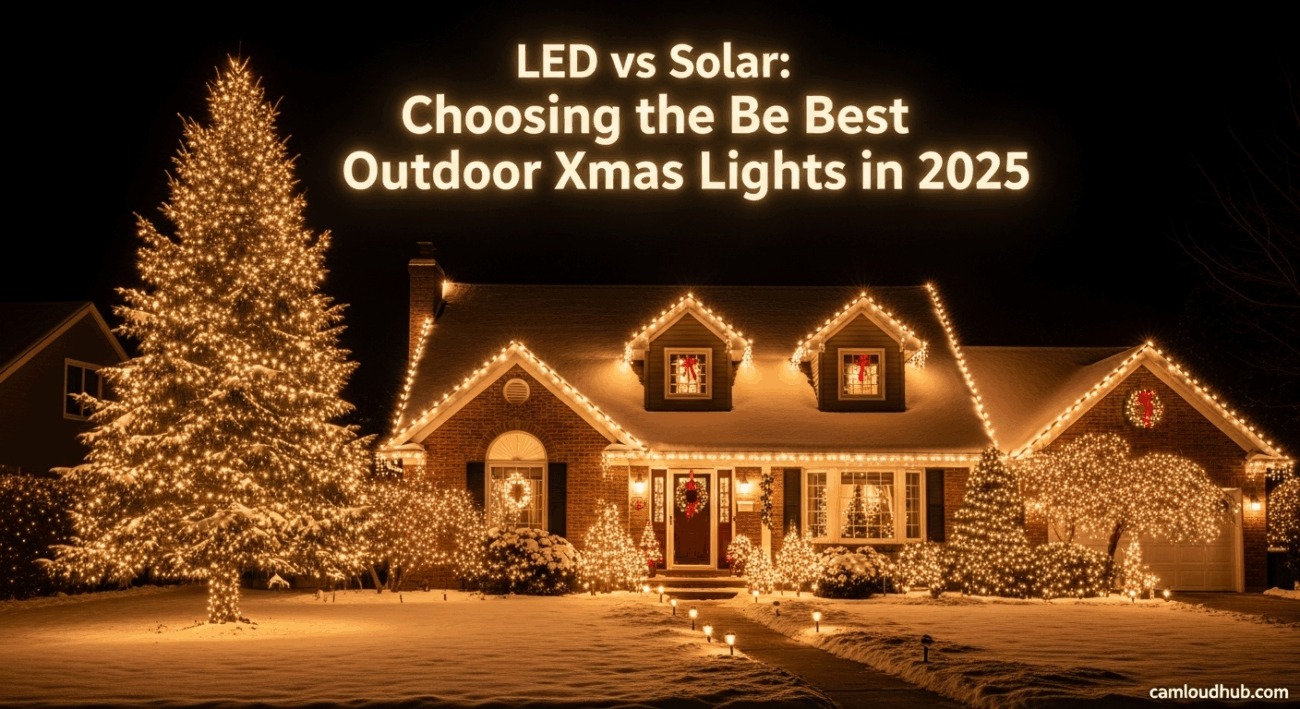 LED vs Solar: Choosing the Best Outdoor Xmas Lights in 2025