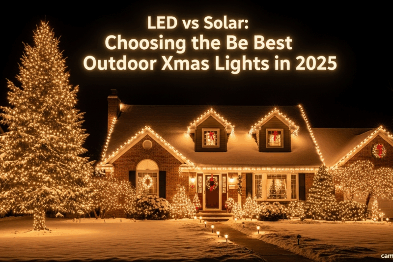 LED vs Solar: Choosing the Best Outdoor Xmas Lights in 2025