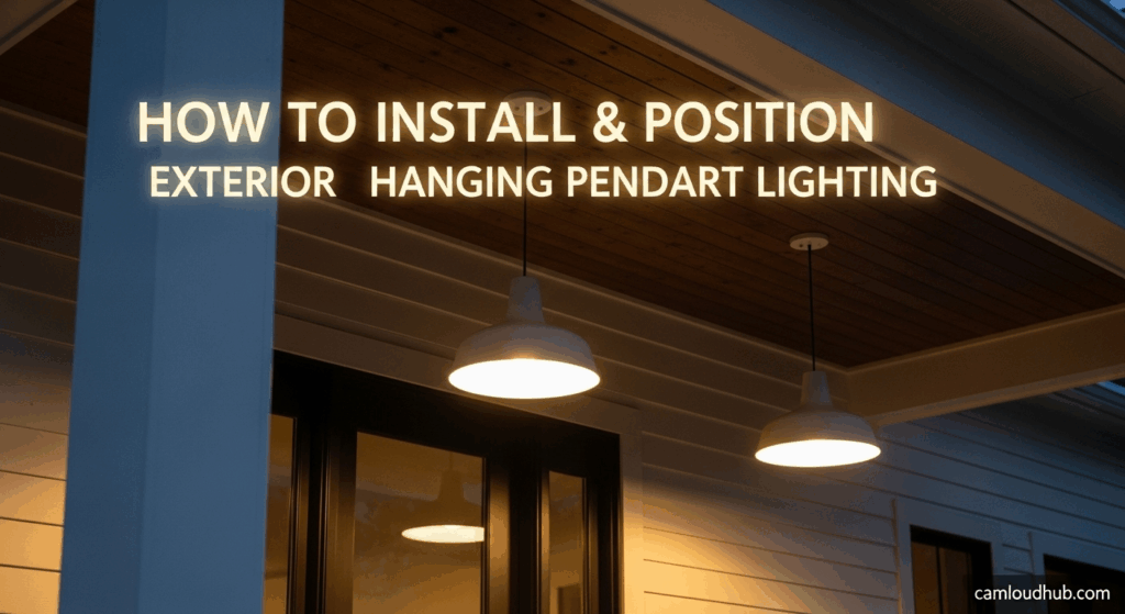 How to Install & Position Exterior Hanging Pendant Lighting