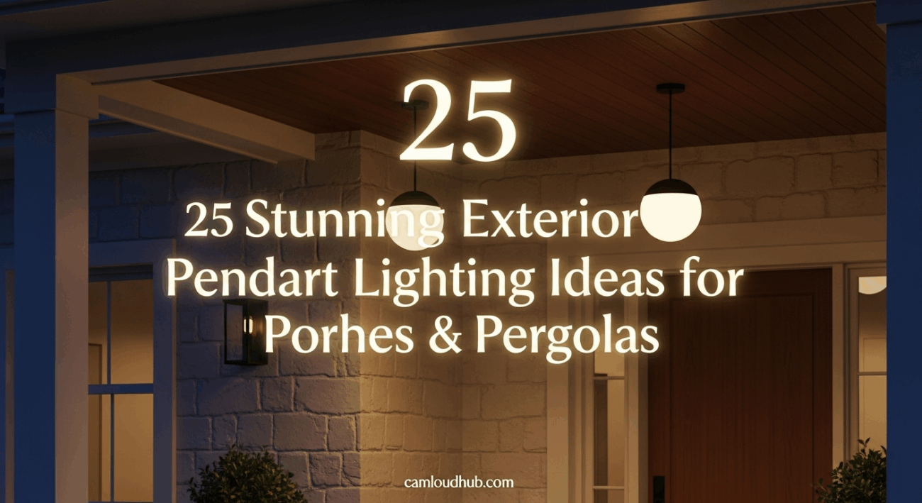 25 Stunning Exterior Pendant Lighting Ideas for Porches & Pergolas