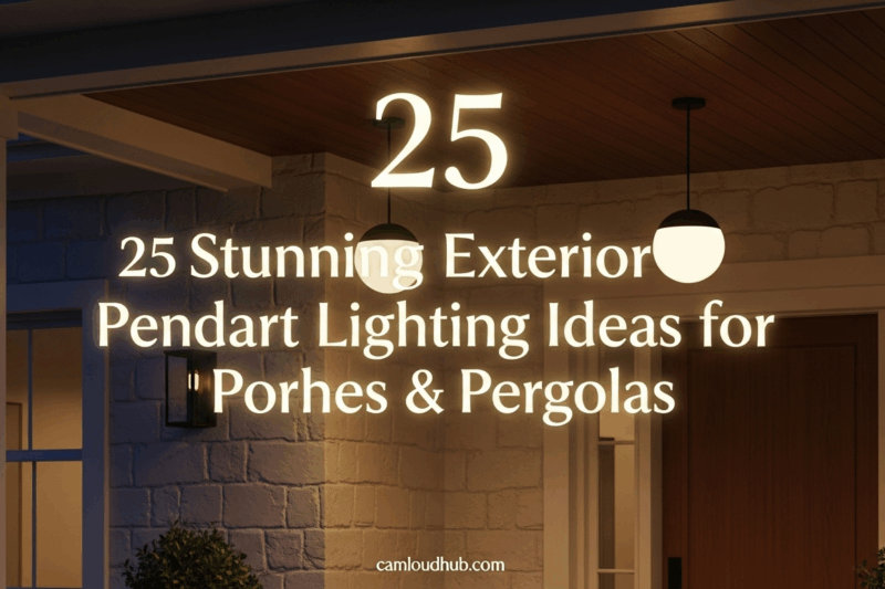 25 Stunning Exterior Pendant Lighting Ideas for Porches & Pergolas
