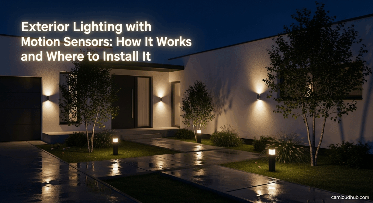 Exterior Lighting with Motion Sensors: How It Works and Where to Install It