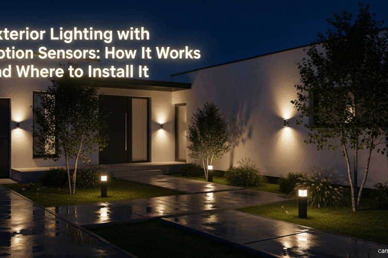 Exterior Lighting with Motion Sensors: How It Works and Where to Install It