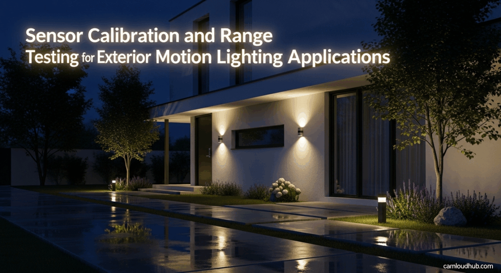 Sensor Calibration and Range Testing for Exterior Motion Lighting Applications