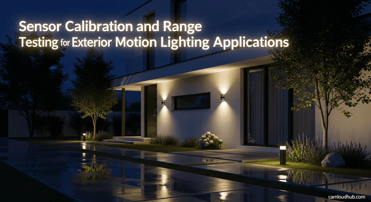 Sensor Calibration and Range Testing for Exterior Motion Lighting Applications