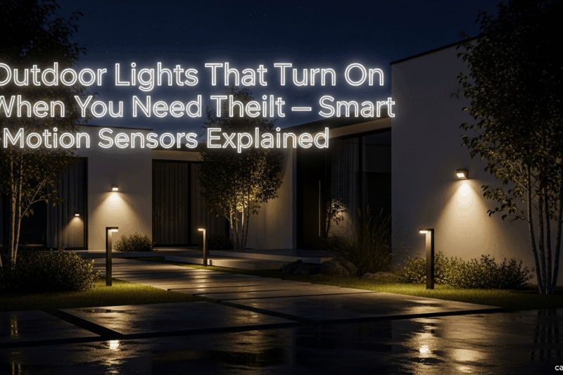 Outdoor Lights That Turn On When You Need Them — Smart Motion Sensors Explained
