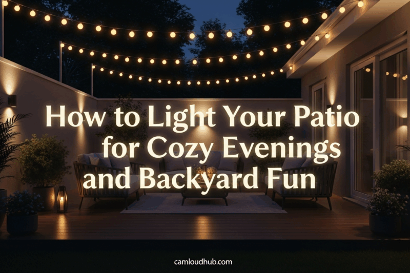 How to Light Up Your Patio for Cozy Evenings and Backyard Fun