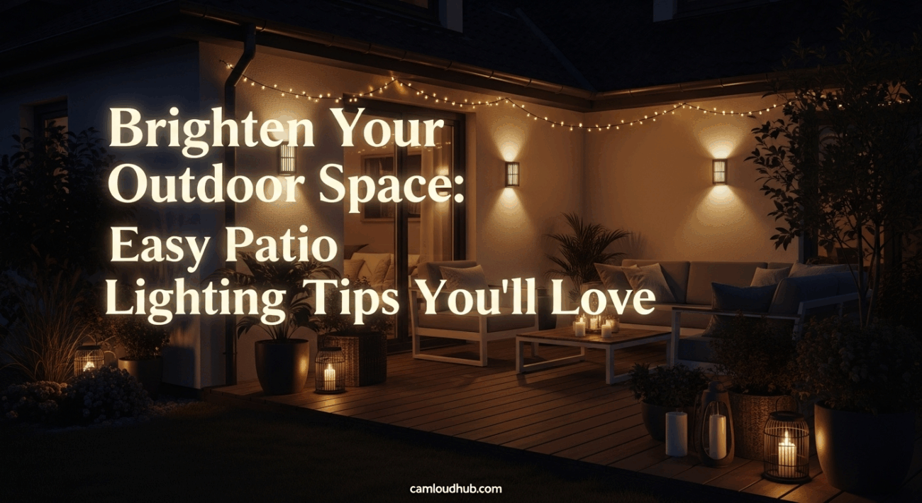 Brighten Your Outdoor Space: Easy Patio Lighting Tips You’ll Love