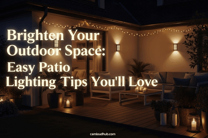 Brighten Your Outdoor Space: Easy Patio Lighting Tips You’ll Love