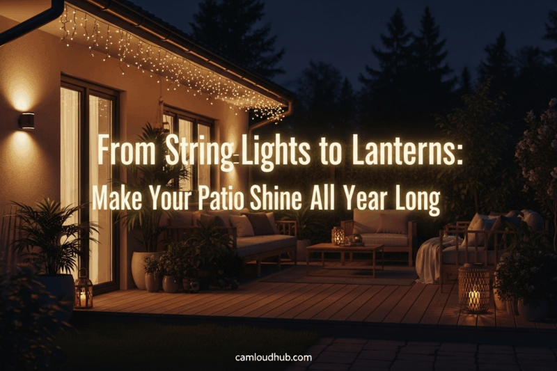 From String Lights to Lanterns: Make Your Patio Shine All Year Long