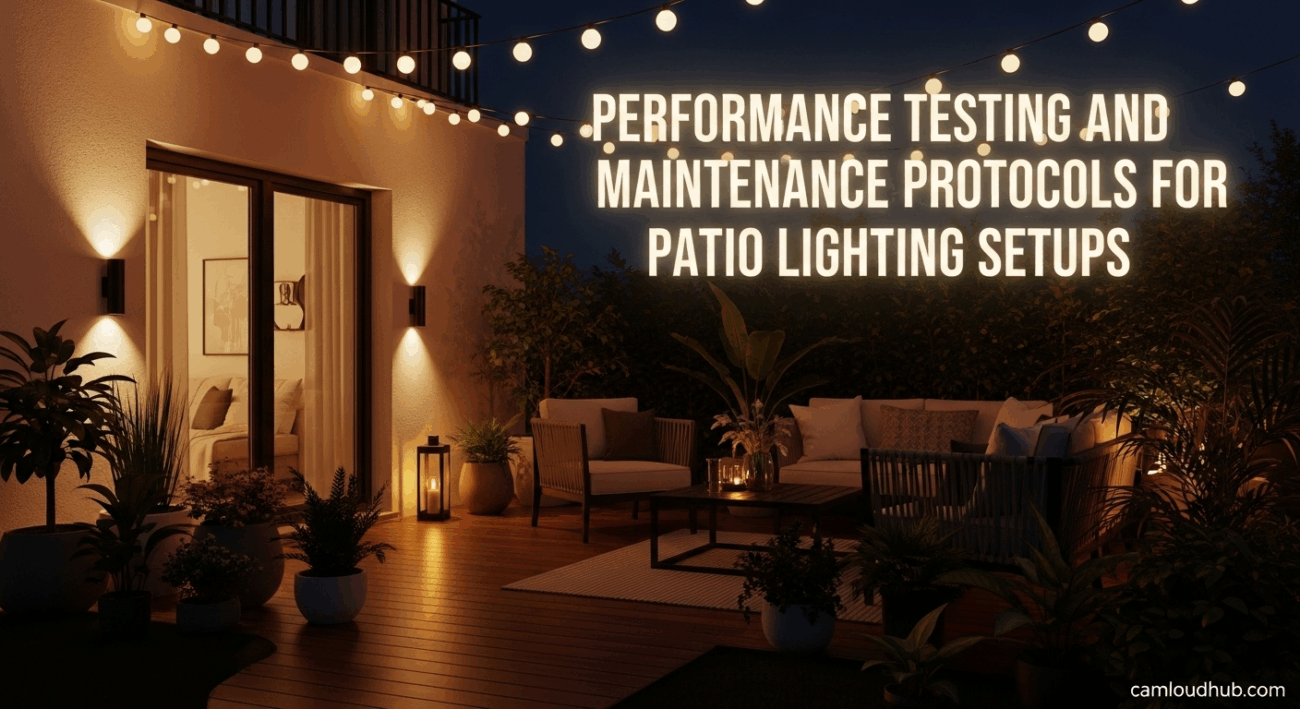 Performance Testing and Maintenance Protocols for Patio Lighting Setups
