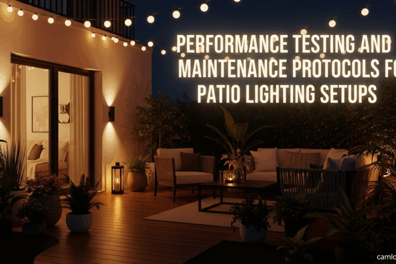 Performance Testing and Maintenance Protocols for Patio Lighting Setups