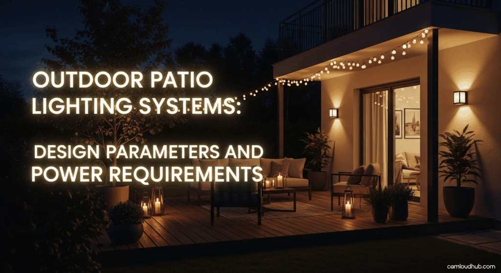 Outdoor Patio Lighting Systems: Design Parameters and Power Requirements