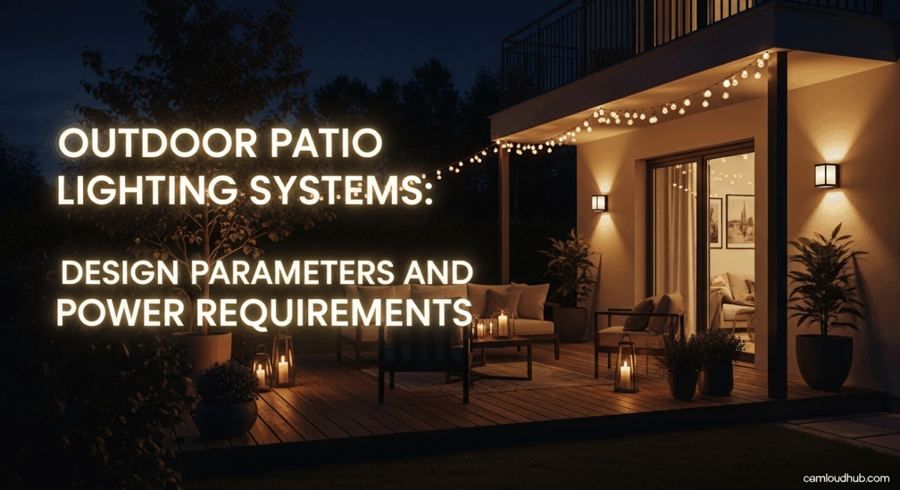Outdoor Patio Lighting Systems: Design Parameters and Power Requirements