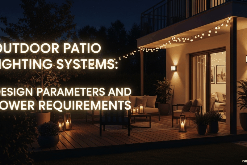 Outdoor Patio Lighting Systems: Design Parameters and Power Requirements