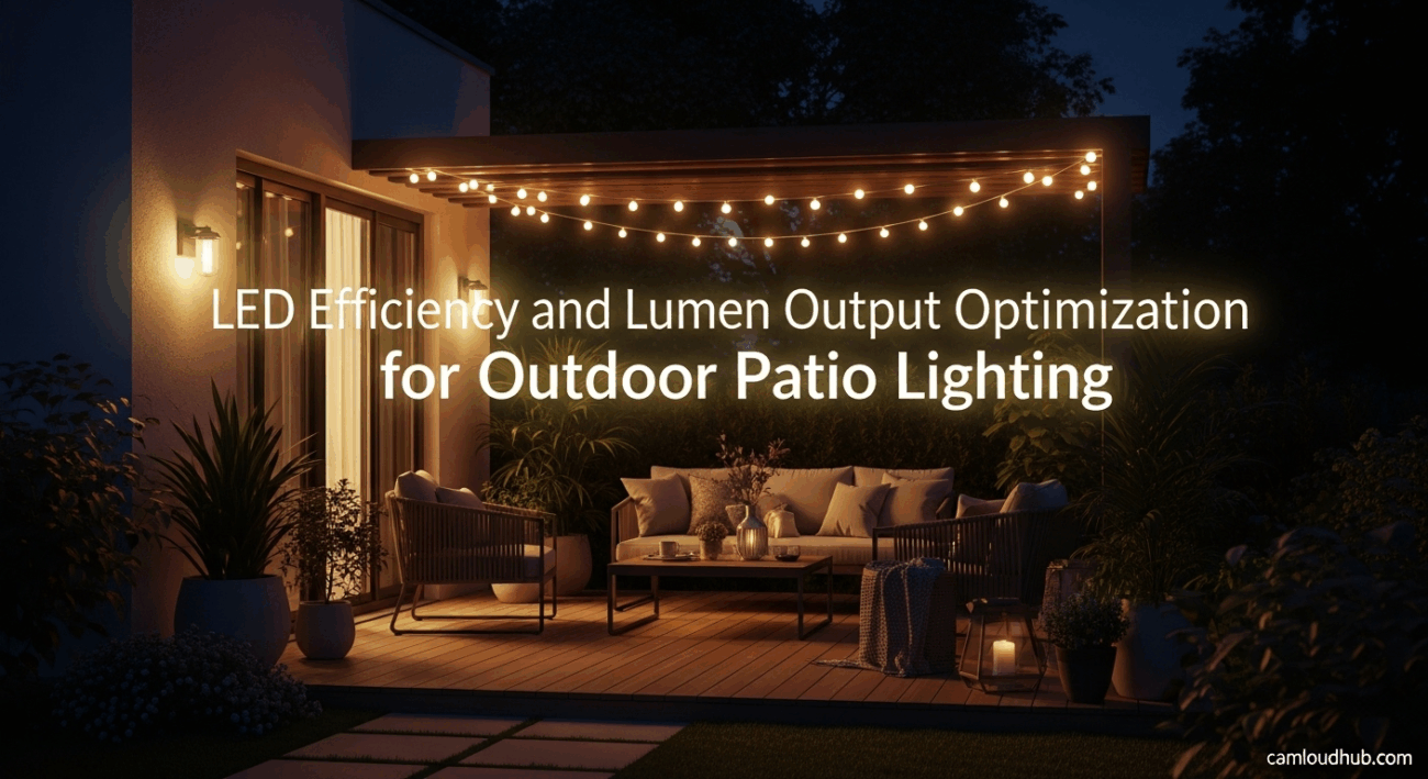 LED Efficiency and Lumen Output Optimization for Outdoor Patio Lighting
