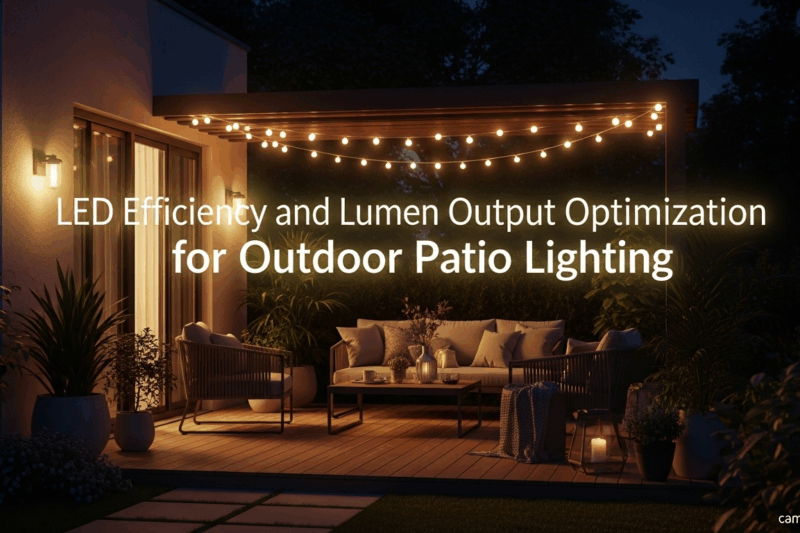 LED Efficiency and Lumen Output Optimization for Outdoor Patio Lighting