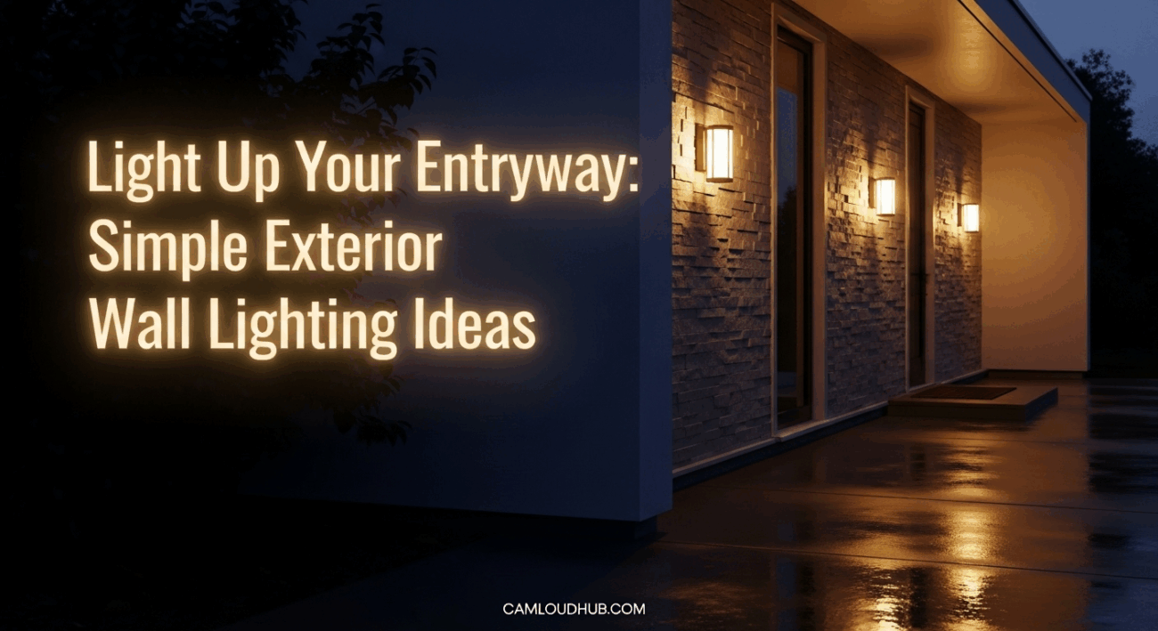 Light Up Your Entryway: Simple Exterior Wall Lighting Ideas