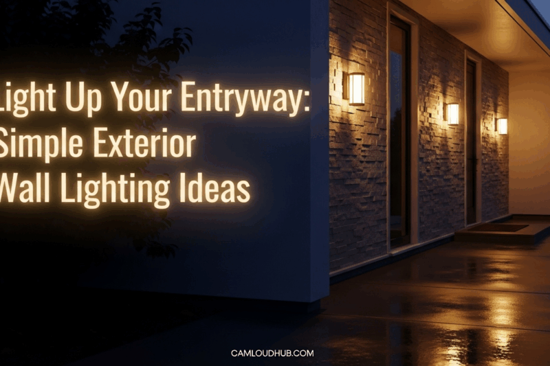 Light Up Your Entryway: Simple Exterior Wall Lighting Ideas