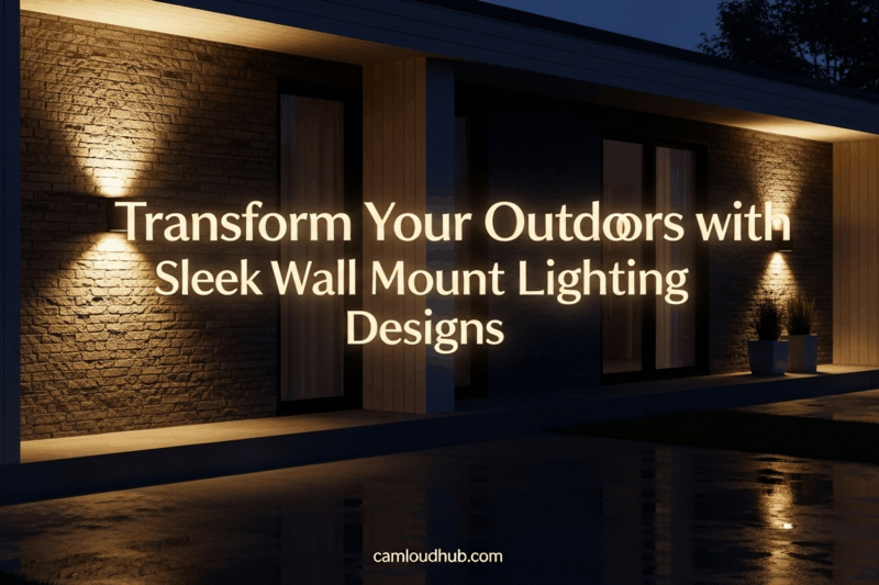 Transform Your Outdoors with Sleek Wall Mount Lighting Designs