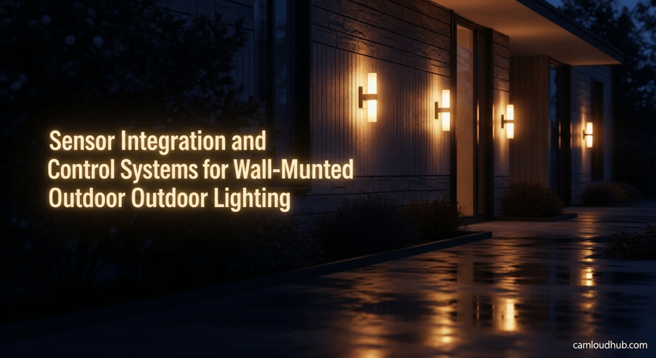 Sensor Integration and Control Systems for Wall-Mounted Outdoor Lighting