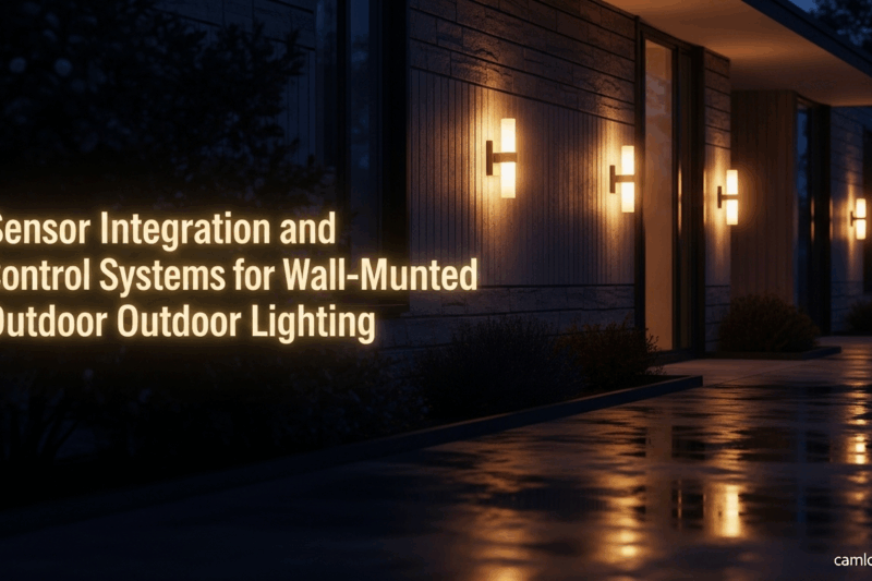 Sensor Integration and Control Systems for Wall-Mounted Outdoor Lighting