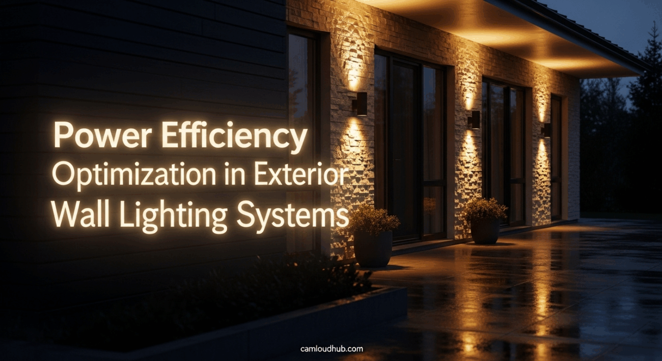 Power Efficiency Optimization in Exterior Wall Lighting Systems