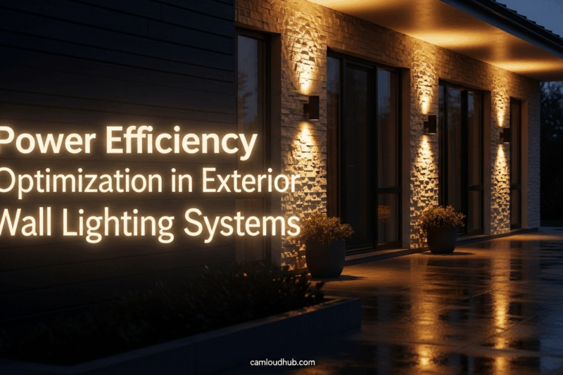 Power Efficiency Optimization in Exterior Wall Lighting Systems