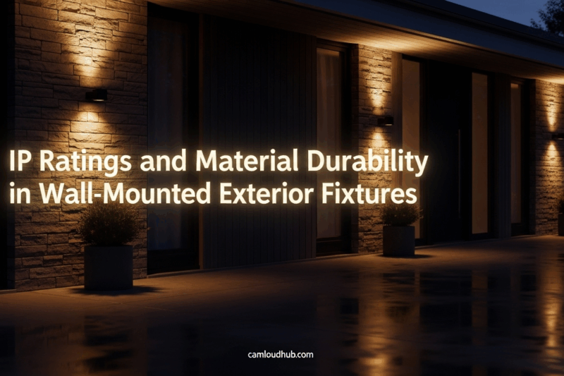 IP Ratings and Material Durability in Wall-Mounted Exterior Fixtures