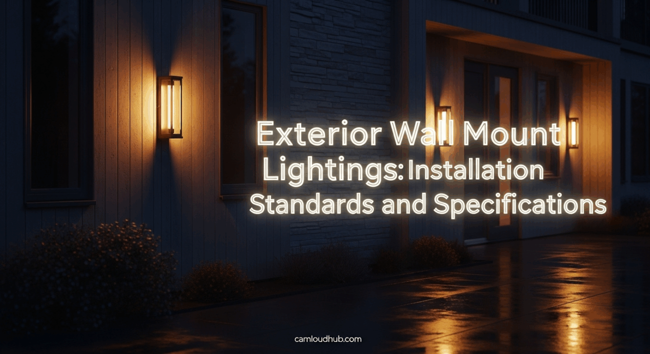 Exterior Wall Mount Lighting Fixtures: Installation Standards and Specifications