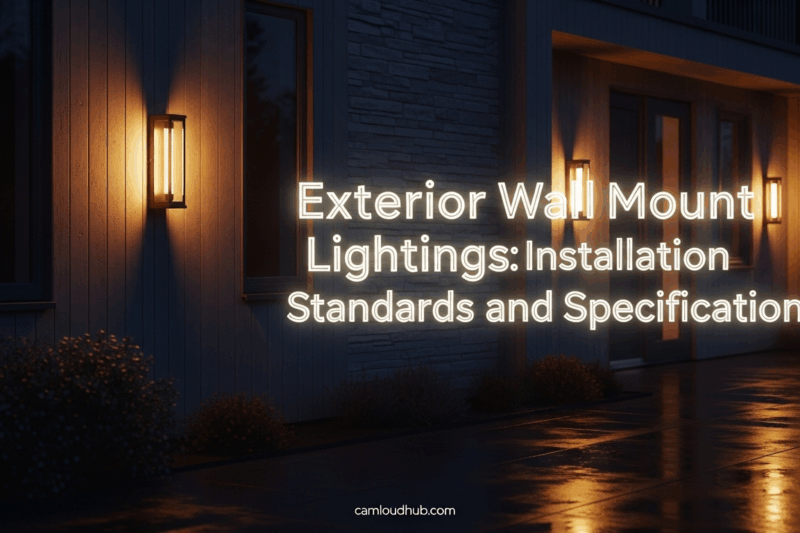 Exterior Wall Mount Lighting Fixtures: Installation Standards and Specifications