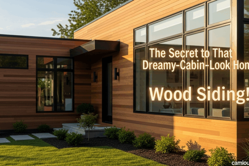The Secret to That Dreamy Cabin-Look Home? Wood Siding!