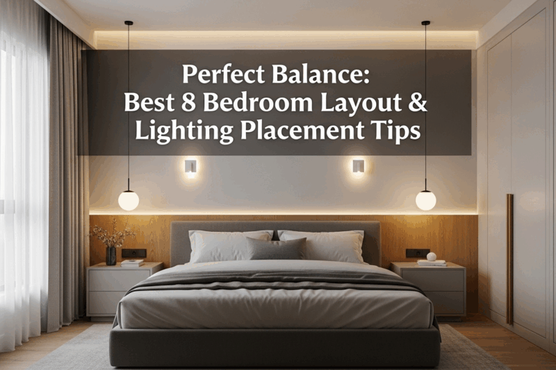 Perfect Balance: Best 8 Bedroom Layout & Lighting Placement Tips
