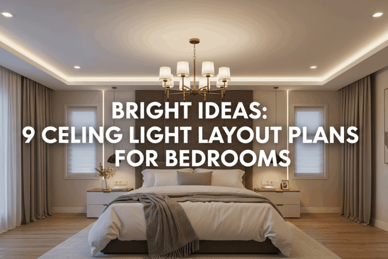 Bright Ideas: 9 Ceiling Light Layout Plans for Bedrooms