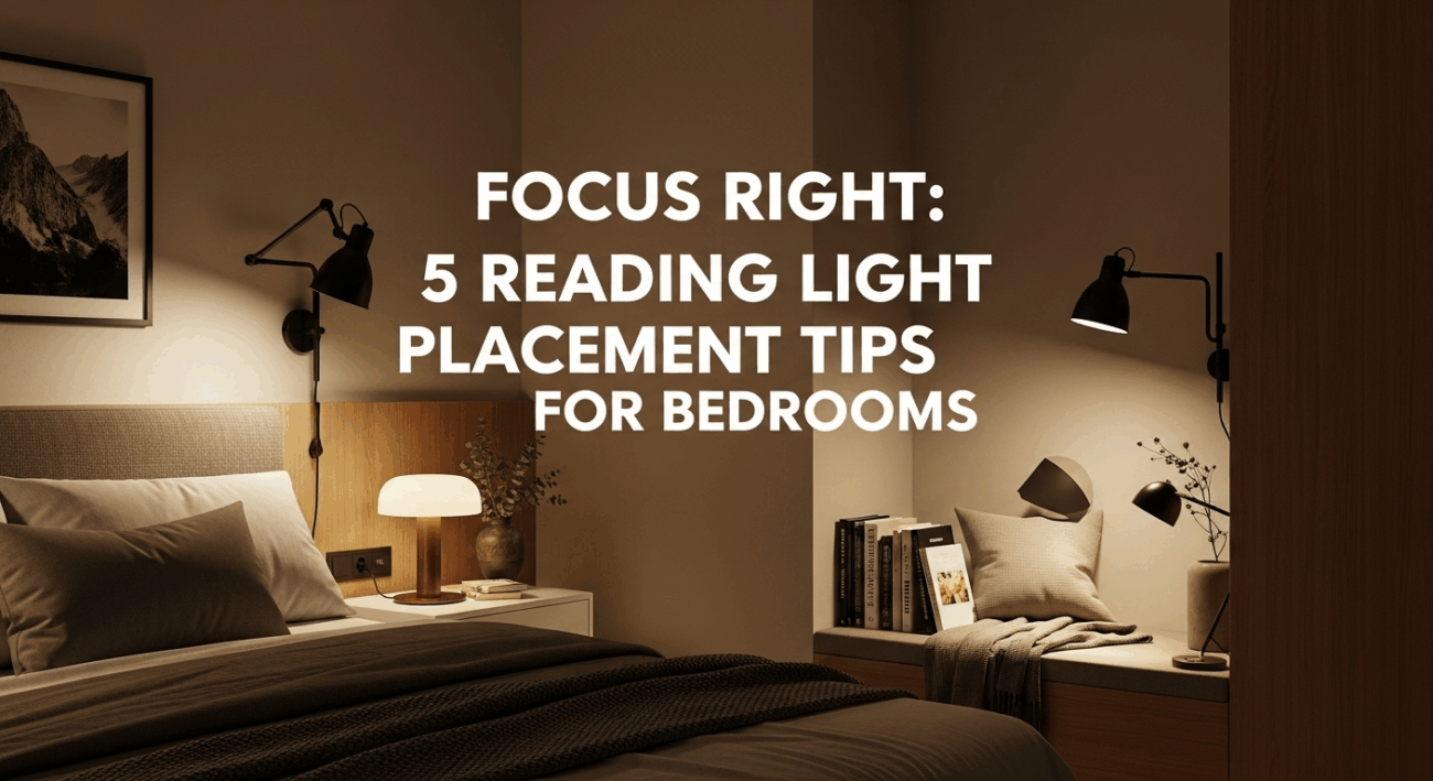 Focus Right: 5 Reading Light Placement Tips for Bedrooms