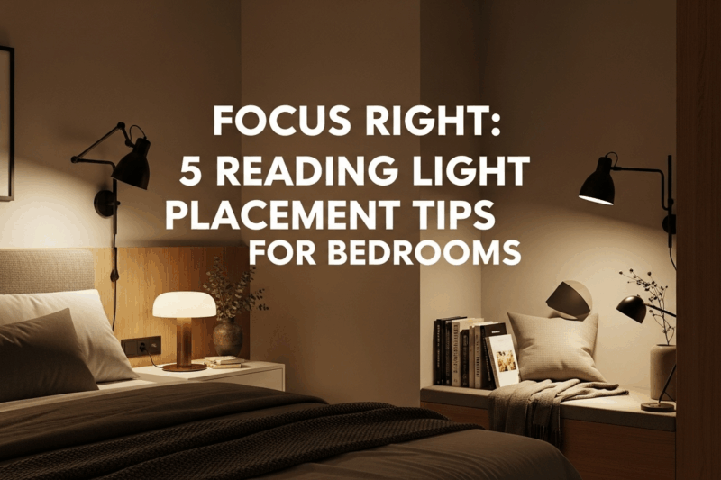 Focus Right: 5 Reading Light Placement Tips for Bedrooms