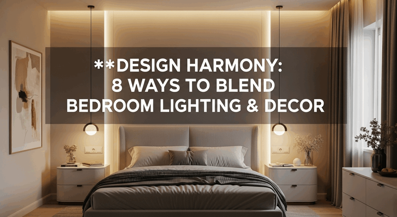 Design Harmony: 8 Ways to Blend Bedroom Lighting & Decor