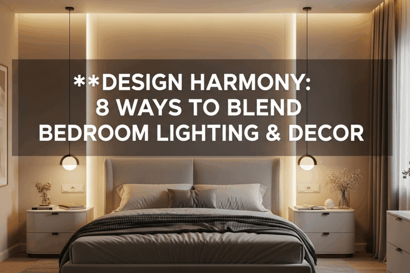 Design Harmony: 8 Ways to Blend Bedroom Lighting & Decor