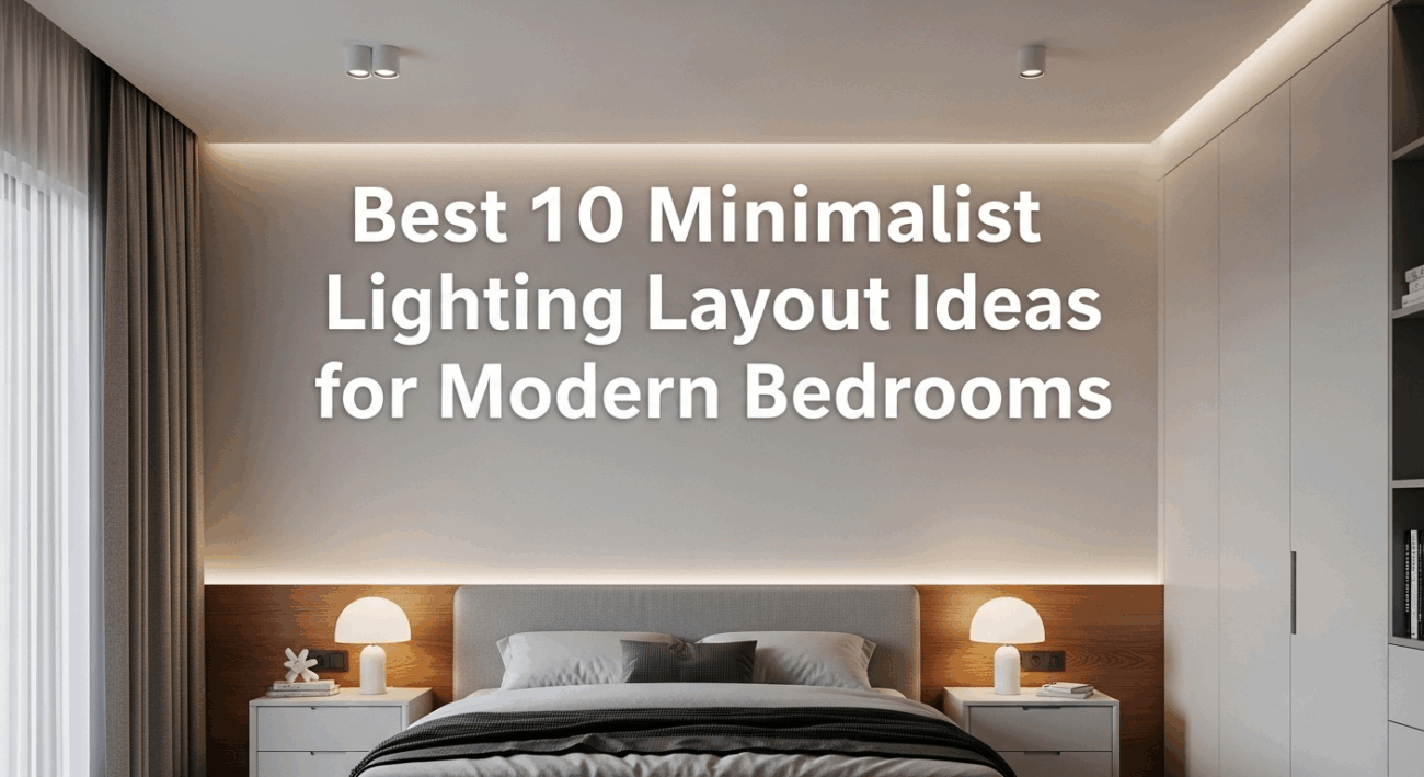 Best 10 Minimalist Lighting Layout Ideas for Modern Bedrooms