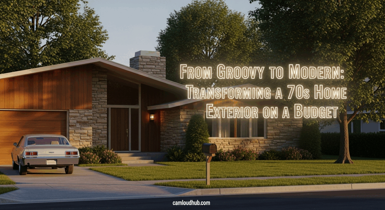 From Groovy to Modern: Transforming a 70s Home Exterior on a Budget