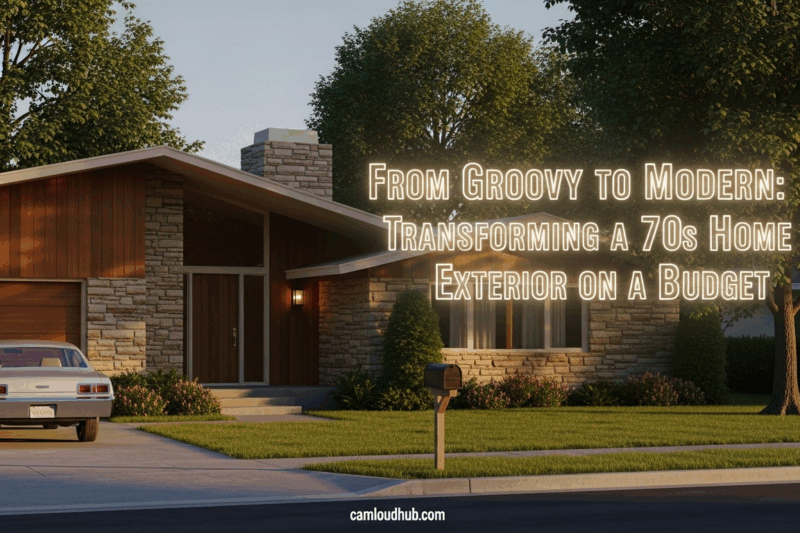 From Groovy to Modern: Transforming a 70s Home Exterior on a Budget