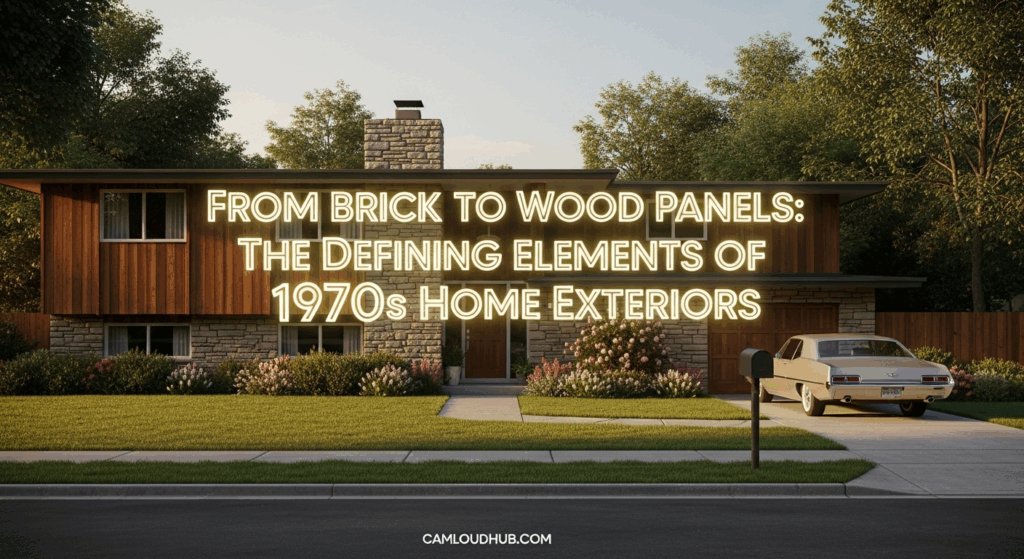 From Brick to Wood Panels: The Defining Elements of 1970s Home Exteriors