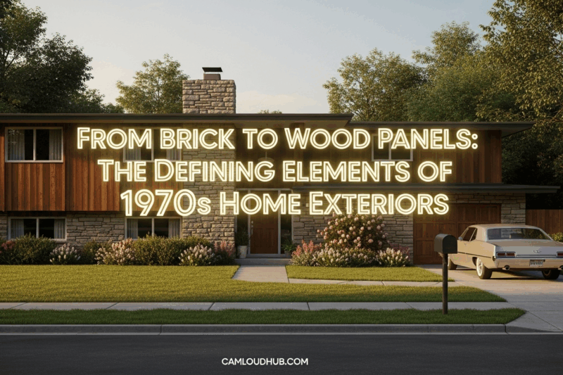 From Brick to Wood Panels: The Defining Elements of 1970s Home Exteriors
