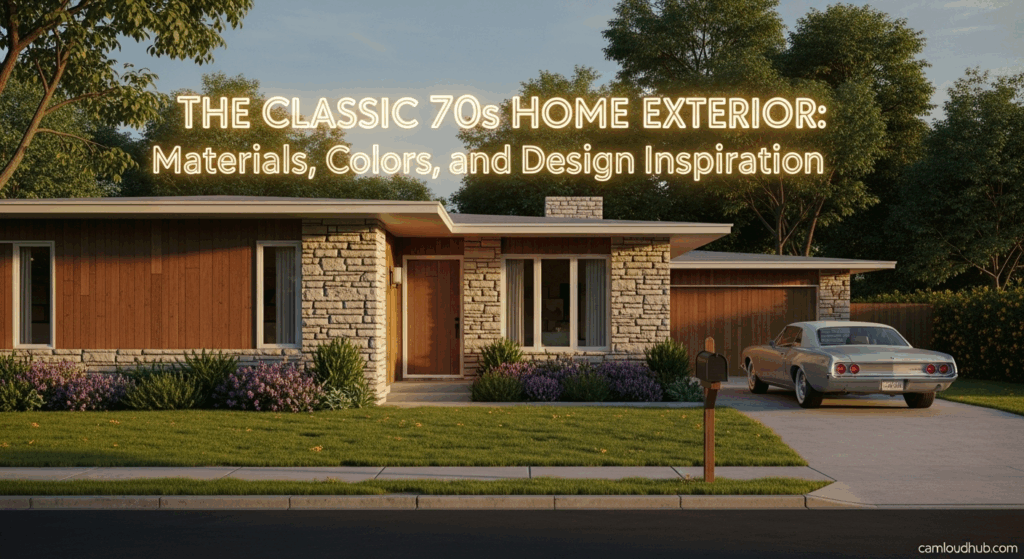 The Classic 70s Home Exterior: Materials, Colors, and Design Inspiration
