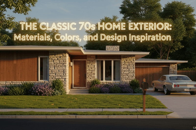 The Classic 70s Home Exterior: Materials, Colors, and Design Inspiration