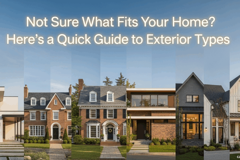 Not Sure What Fits Your Home? Here’s a Quick Guide to Exterior Types