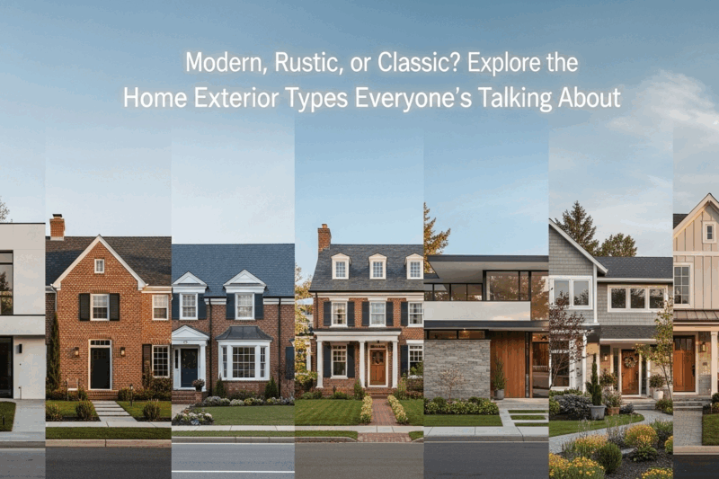 Modern, Rustic, or Classic? Explore the Home Exterior Types Everyone’s Talking About