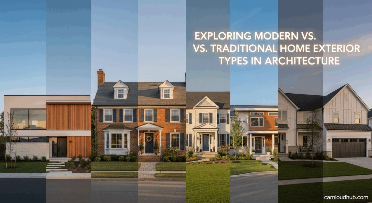 Exploring Modern vs. Traditional Home Exterior Types in Architecture