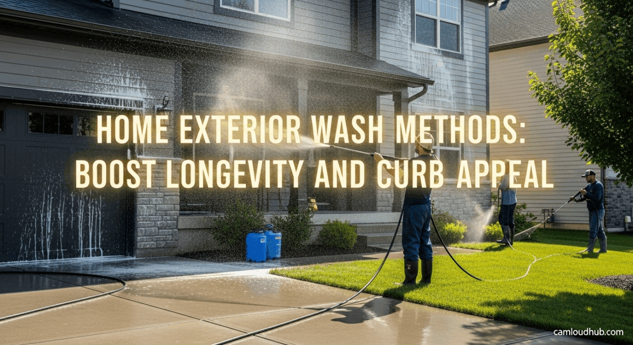 Home Exterior Wash Methods: Boost Longevity and Curb Appeal