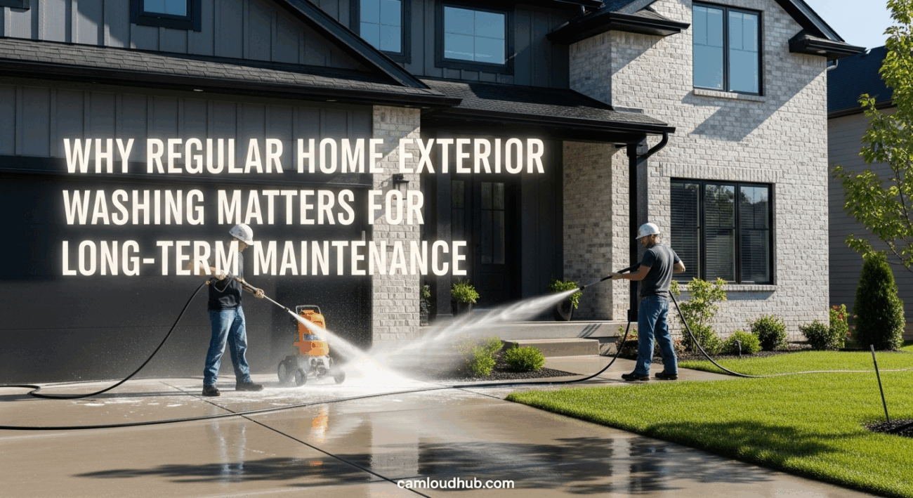 Why Regular Home Exterior Washing Matters for Long-Term Maintenance
